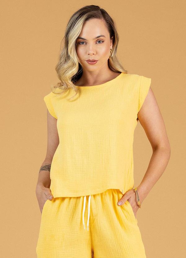 Blusa Adulto Feminino Amarelo