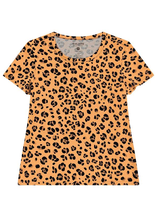 Vista 2 Blusa Animal Print Ocre Malwee Malwee