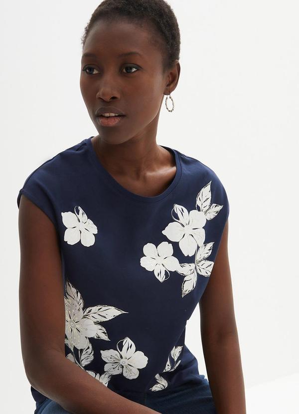 Blusa Azul Marinho em Malha