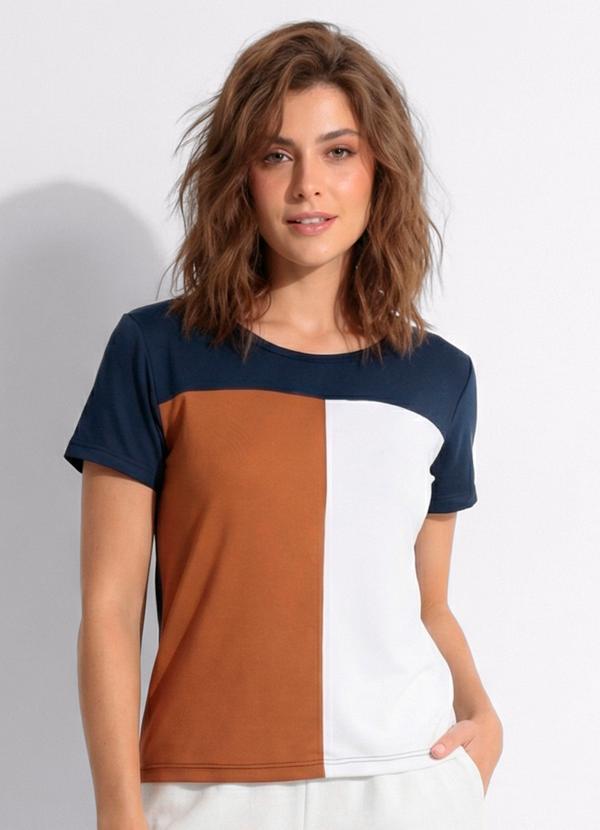 Blusa Azul Marinho em Malha