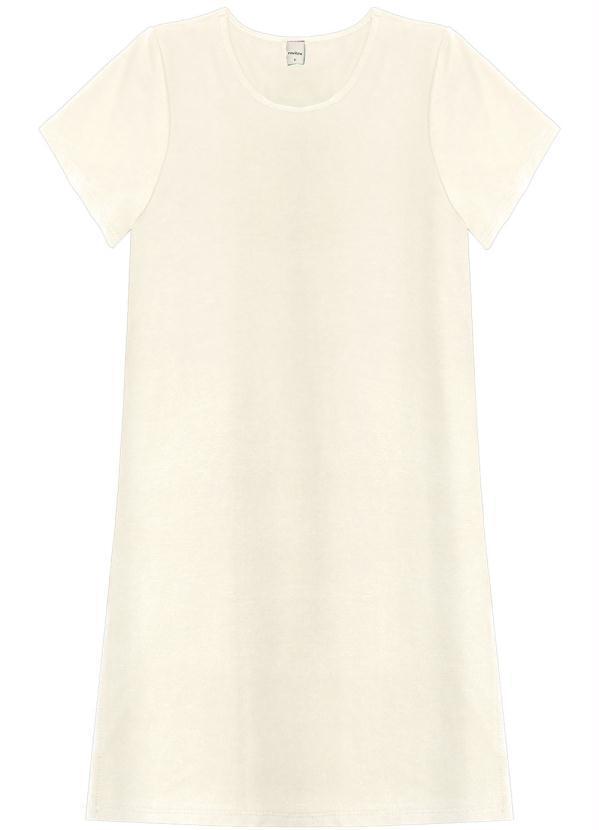 Blusa Básica Alongada Feminina Bege