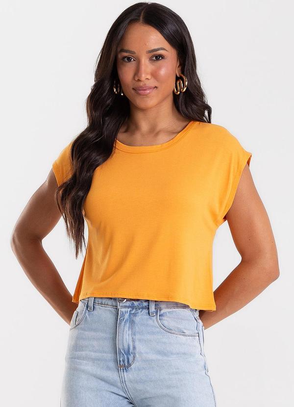 Blusa Básica Feminina Viscotorcion Marrom