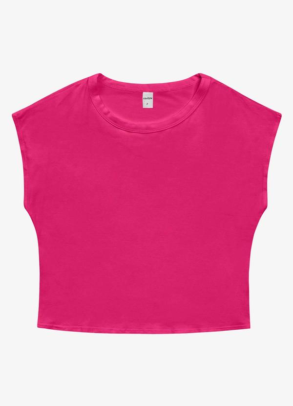 Blusa Básica Feminina Viscotorcion Rosa