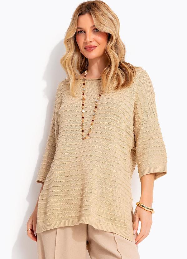 Blusa Bege em Tricô
