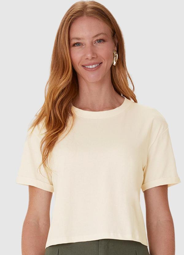 Blusa Box em Malha Off White