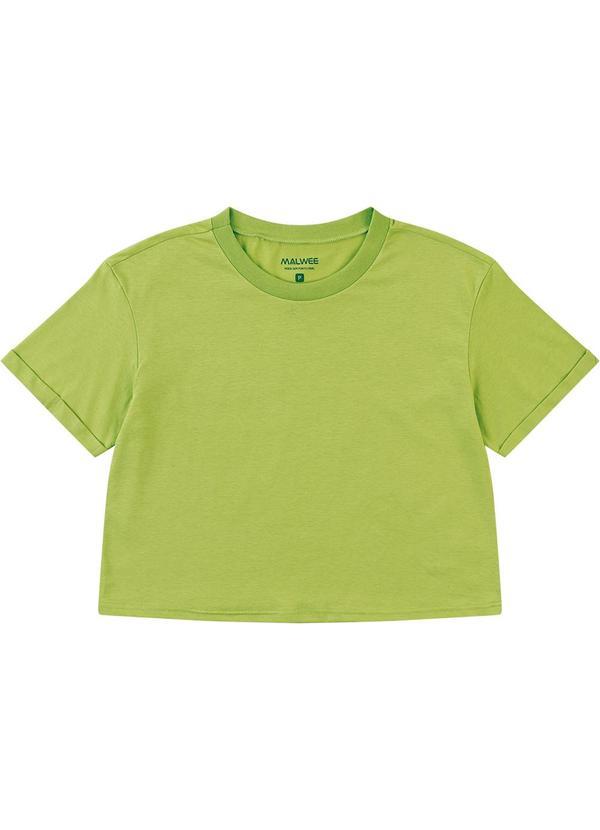 Blusa Box em Malha Verde Limão