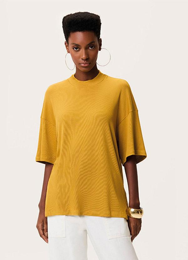 Blusa Comfort Canelada Amarelo