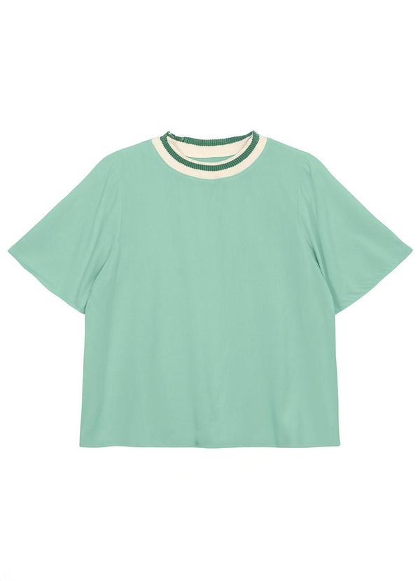 Blusa Comfort em Viscose Amarelo Mostarda