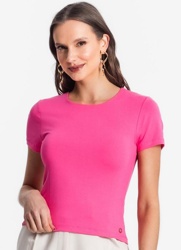 Vista 2 Blusa de Viscotorcion Feminina Rosa Endless Endless