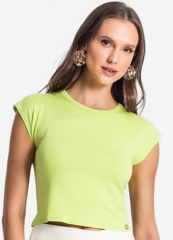 Vista 2 Blusa de Viscotorcion Feminina Verde Endless Endless