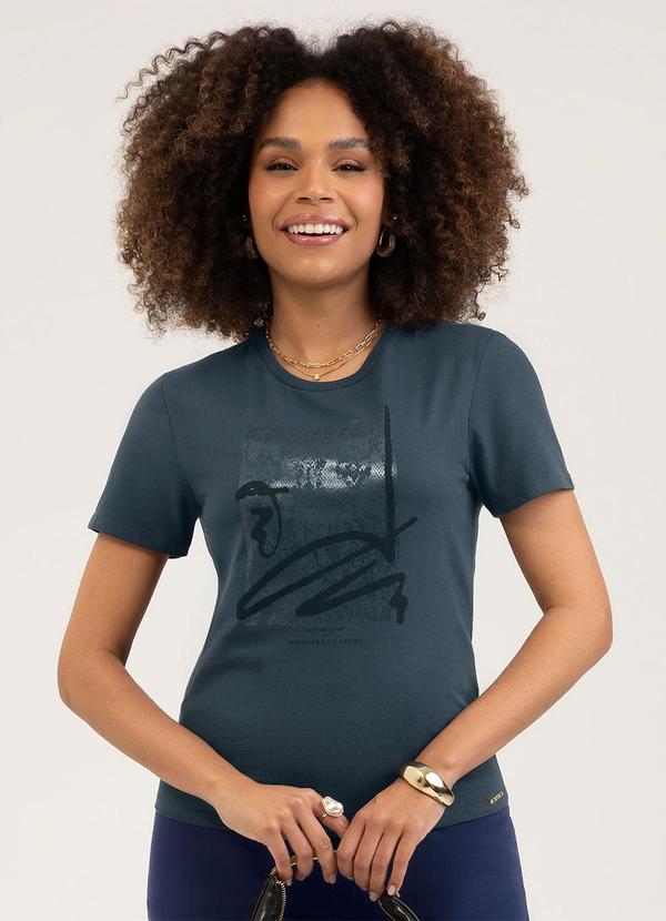 Blusa em Algodão Cinza Médio