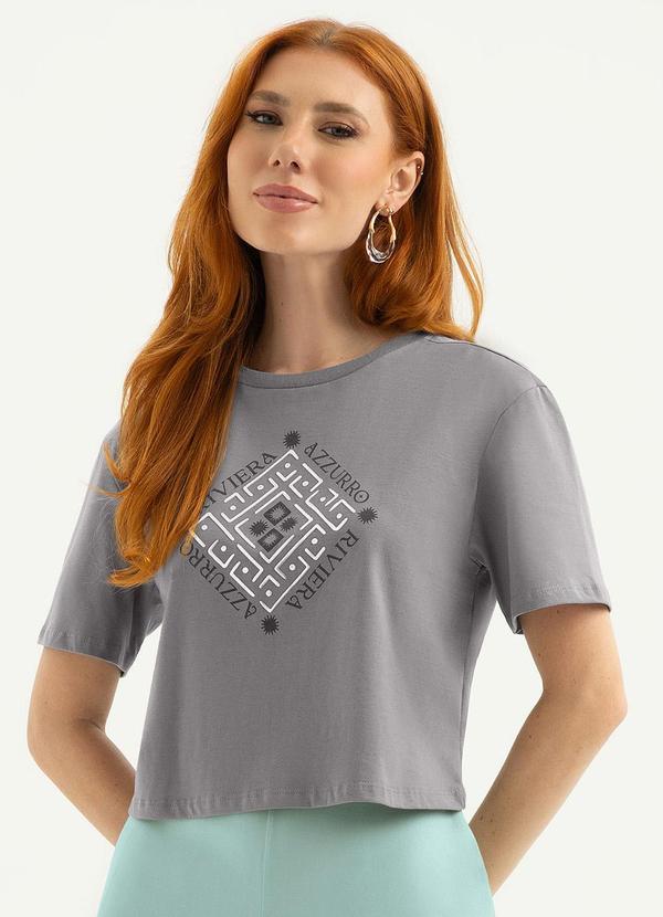Blusa em Algodão Cinza