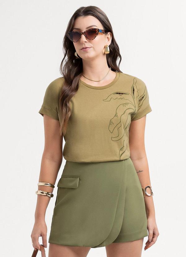 Blusa em Algodão Marrom