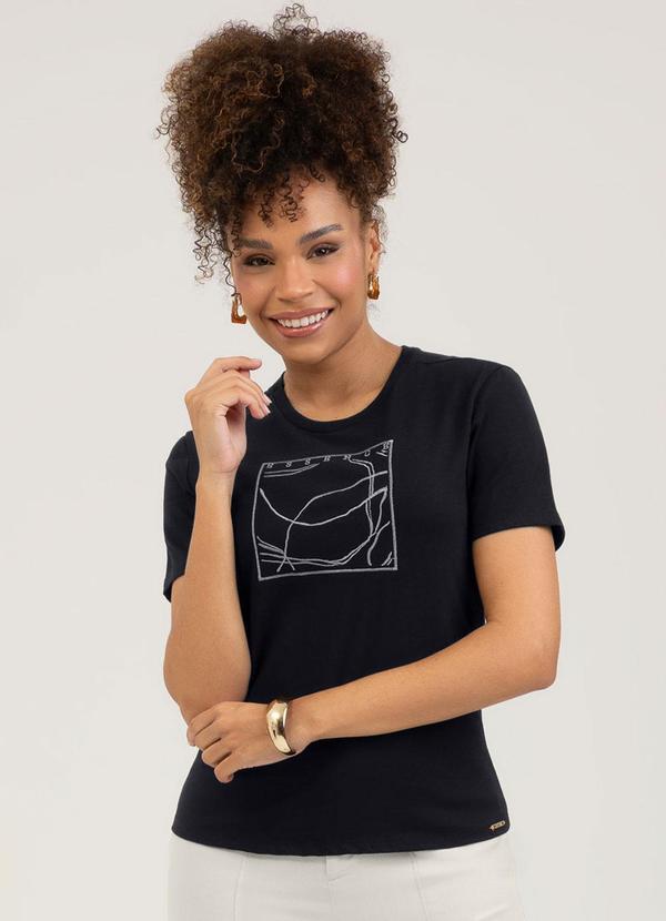 Blusa em Algodão Preto