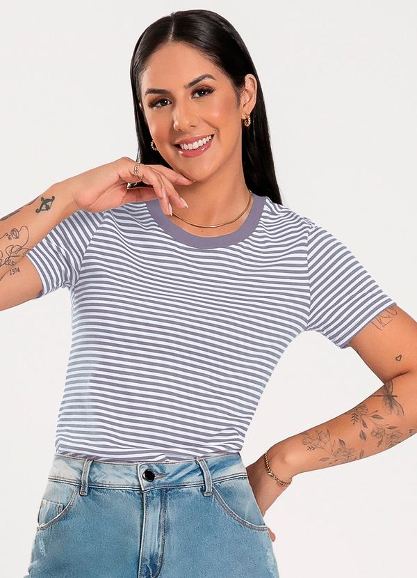 Vista 2 Blusa em Algodão Roxo Cativa Cativa
