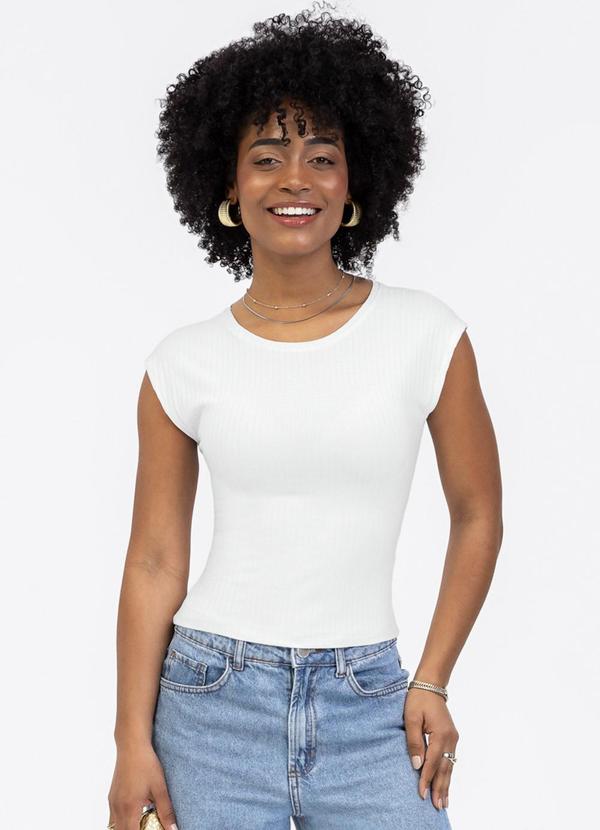 Blusa em Canelado Branco