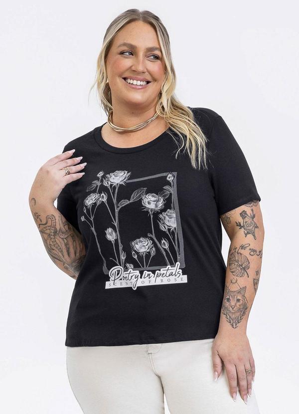 Blusa em Canelado Preto