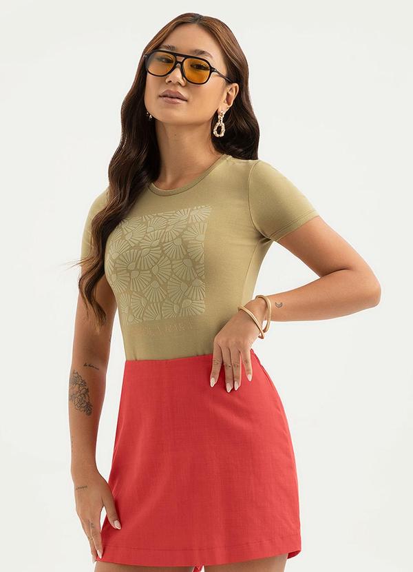 Vista 2 Blusa em Cotton Caramelo Cativa Cativa