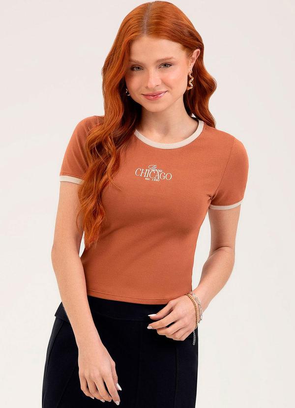 Blusa em Cotton Marrom