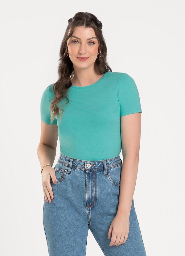 Vista 2 Blusa em Cotton Verde Cativa Cativa