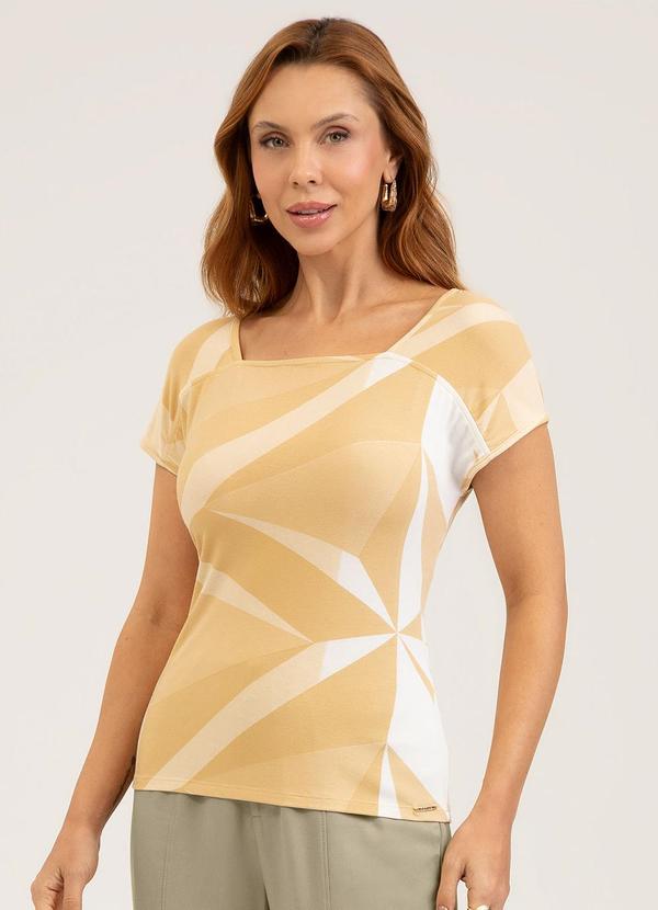 Blusa em Crepe Amarelo Claro