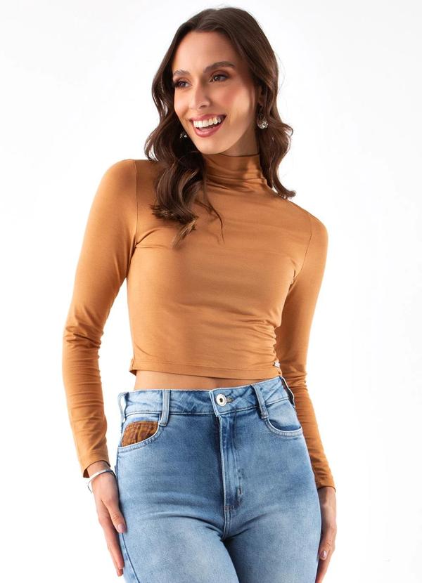 Blusa em Malha Marrom