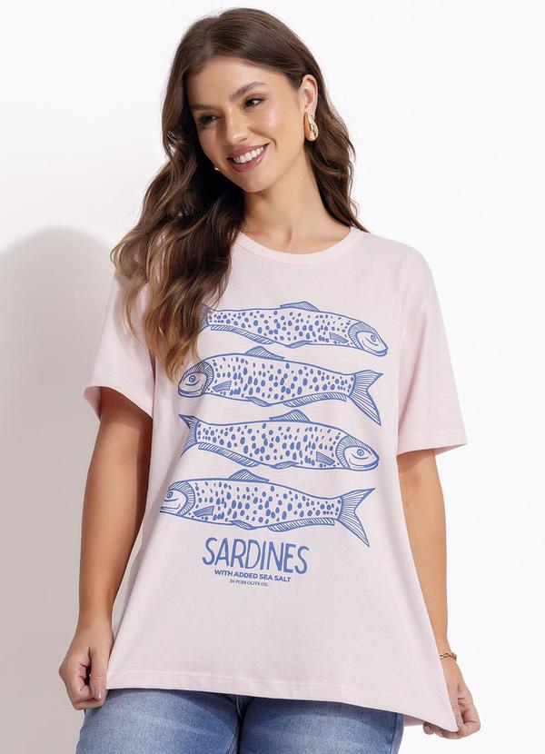 Blusa em Malha Rosa