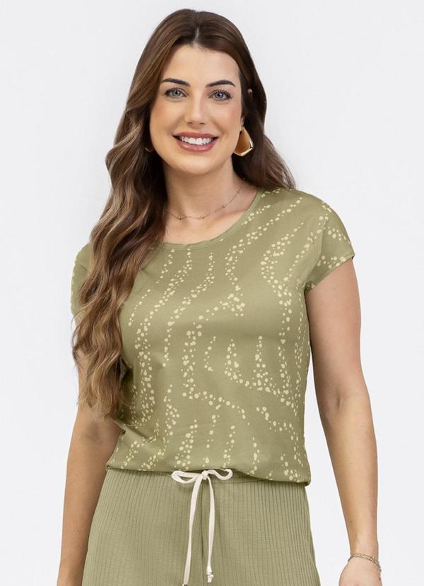 Blusa em Malha Stretch Verde