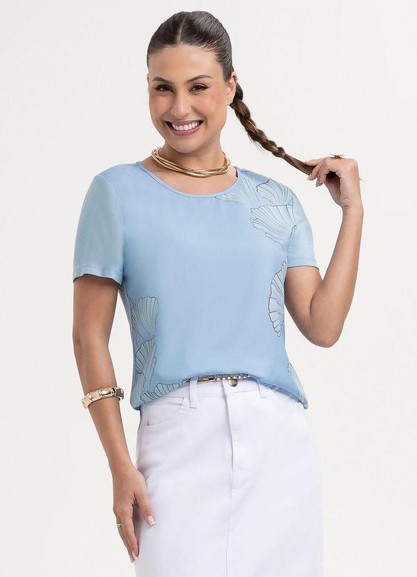 Blusa em Misturinha Azul