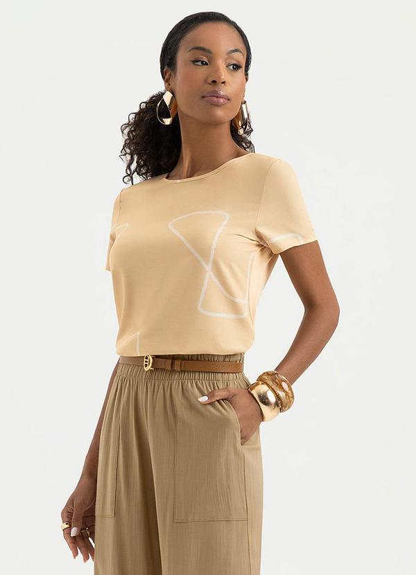 Blusa em Misturinha Bege