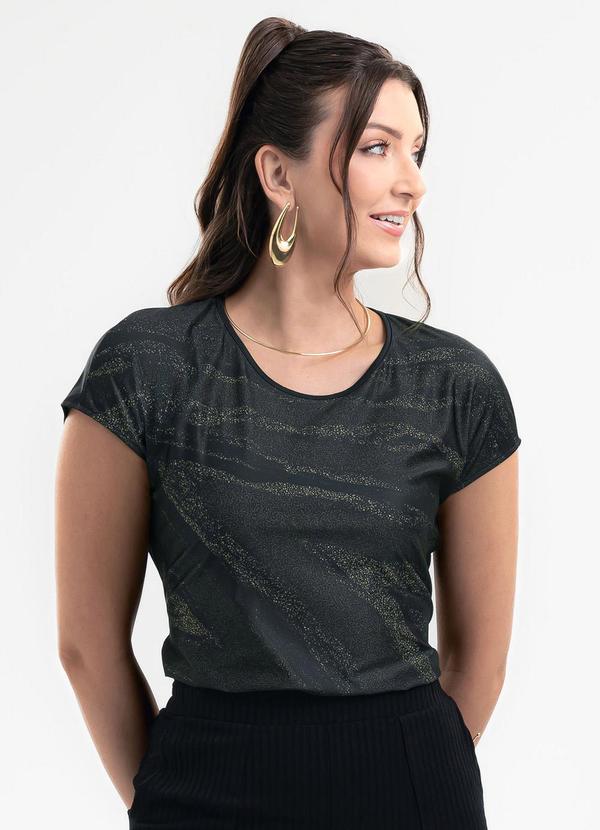 Blusa em Misturinha Preto