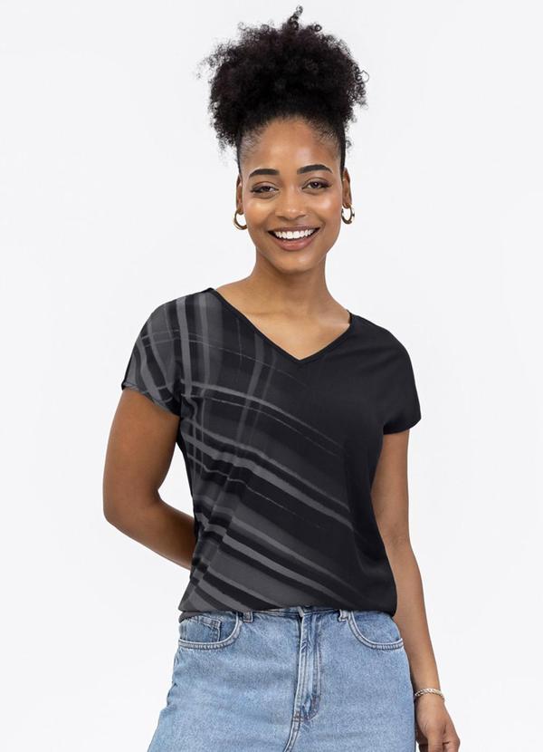 Blusa em Misturinha Preto
