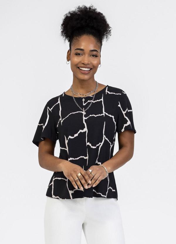 Blusa em Misturinha Preto