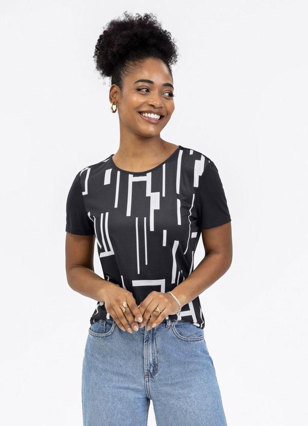 Blusa em Misturinha Preto
