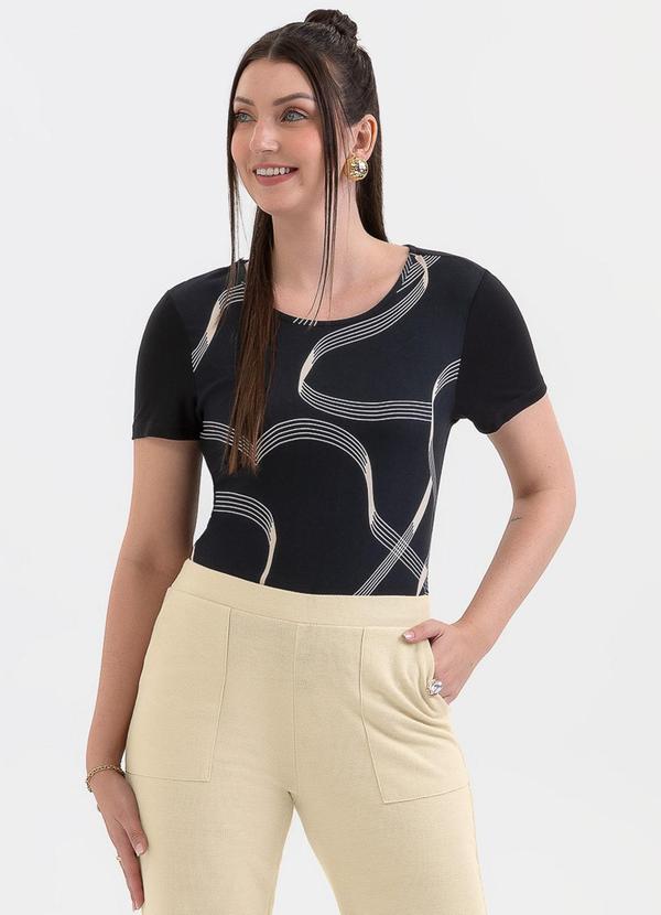 Blusa em Misturinha Preto