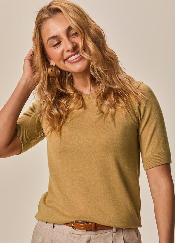 Blusa em Tricot Amarelo