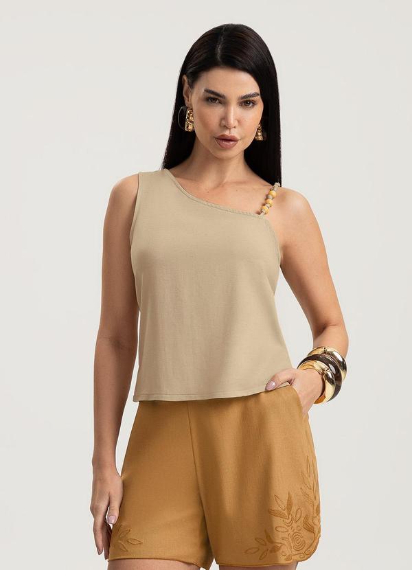 Blusa em Viscose Bege
