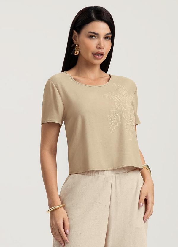 Blusa em Viscose Bege