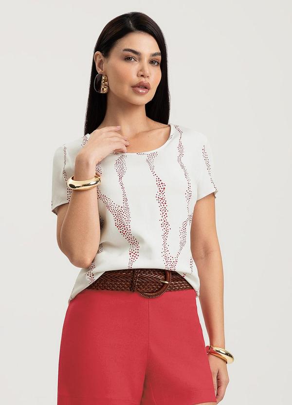 Blusa em Viscose Bege