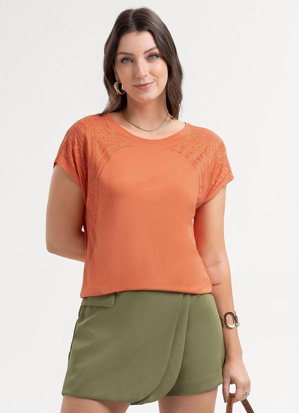 Blusa em Viscose Laranja