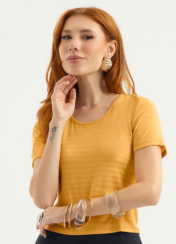 Vista 2 Blusa em Viscose Laranja Cativa Cativa