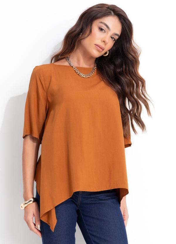 Blusa em Viscose Marrom