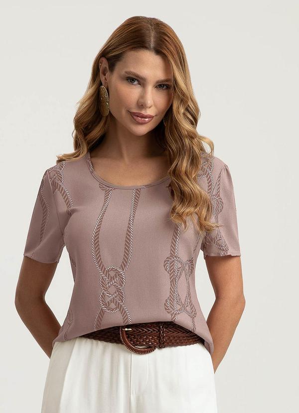 Blusa em Viscose Marrom