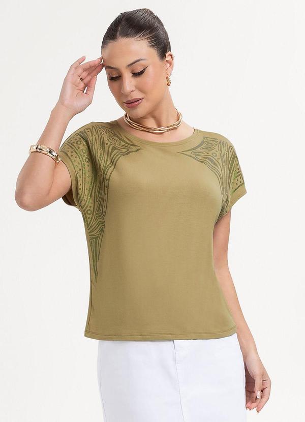 Vista 2 Blusa em Viscose Marrom Colcci Colcci