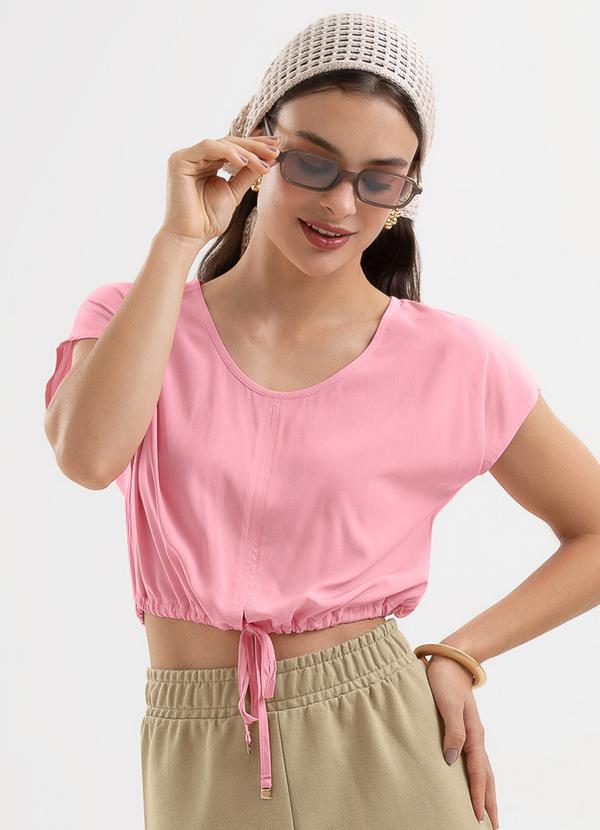 Blusa em Viscose Rosa