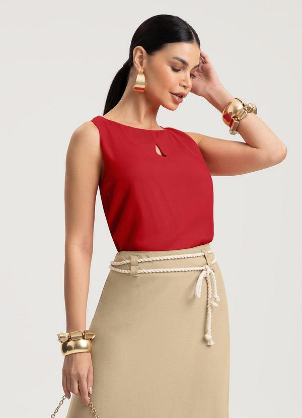 Blusa em Viscose Vermelho