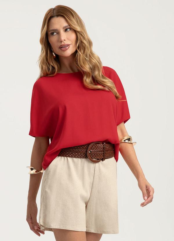 Blusa em Viscose Vermelho