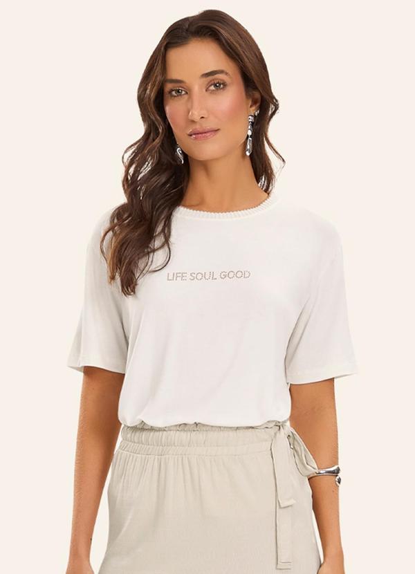 Blusa Feminia Viscotorcion Bege