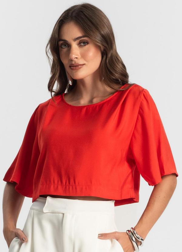 Blusa Feminina Alfaiataria Laranja