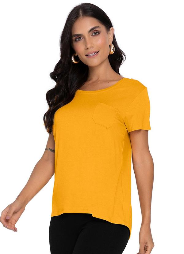 Blusa Feminina Básica Amarelo
